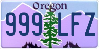 OR license plate 999LFZ