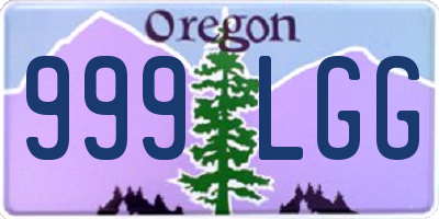OR license plate 999LGG