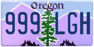 OR license plate 999LGH