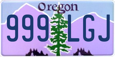 OR license plate 999LGJ