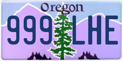 OR license plate 999LHE