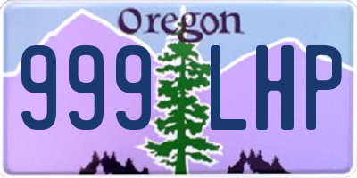 OR license plate 999LHP