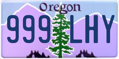 OR license plate 999LHY