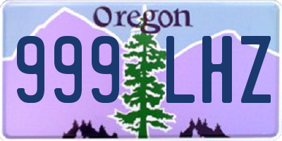 OR license plate 999LHZ