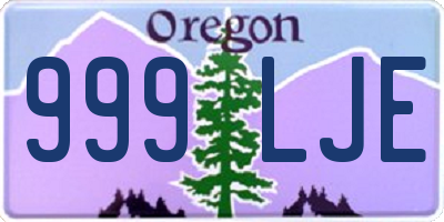 OR license plate 999LJE