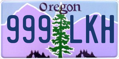 OR license plate 999LKH