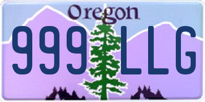 OR license plate 999LLG