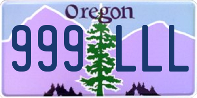 OR license plate 999LLL