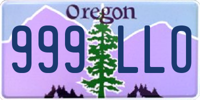 OR license plate 999LLO