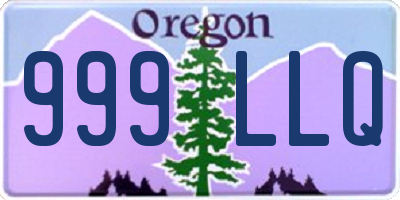 OR license plate 999LLQ