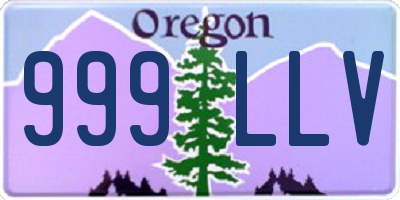 OR license plate 999LLV