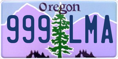 OR license plate 999LMA