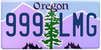 OR license plate 999LMG