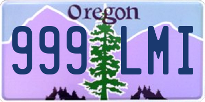 OR license plate 999LMI