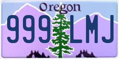 OR license plate 999LMJ