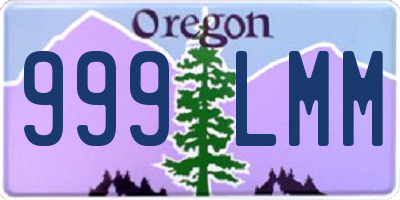 OR license plate 999LMM