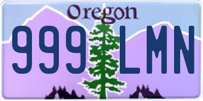 OR license plate 999LMN