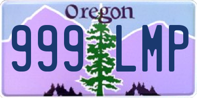 OR license plate 999LMP