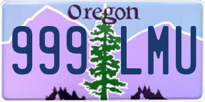 OR license plate 999LMU