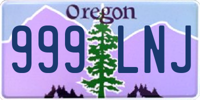 OR license plate 999LNJ