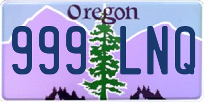 OR license plate 999LNQ