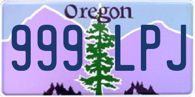 OR license plate 999LPJ