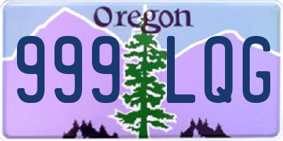 OR license plate 999LQG