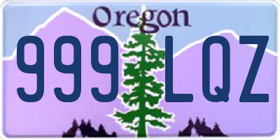 OR license plate 999LQZ