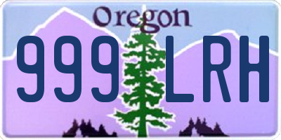 OR license plate 999LRH