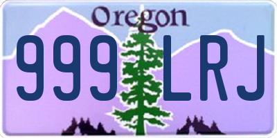 OR license plate 999LRJ