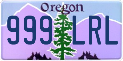 OR license plate 999LRL