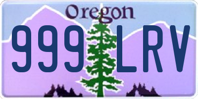 OR license plate 999LRV