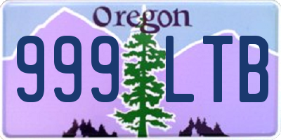 OR license plate 999LTB