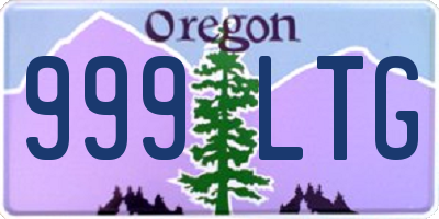 OR license plate 999LTG