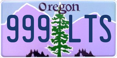 OR license plate 999LTS