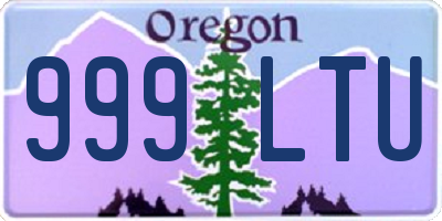 OR license plate 999LTU