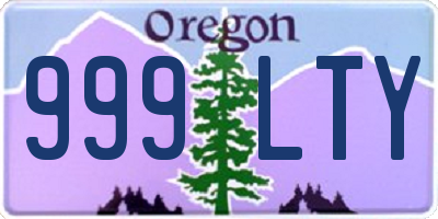 OR license plate 999LTY