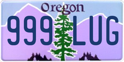 OR license plate 999LUG