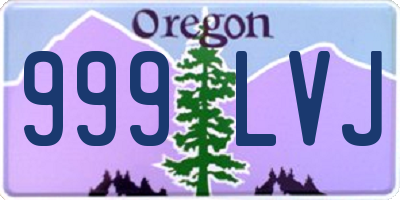 OR license plate 999LVJ