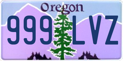 OR license plate 999LVZ