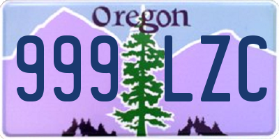 OR license plate 999LZC