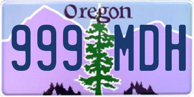 OR license plate 999MDH