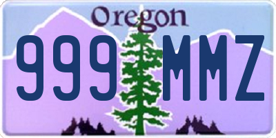 OR license plate 999MMZ