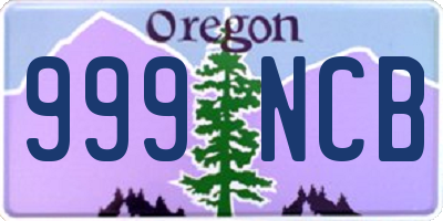 OR license plate 999NCB