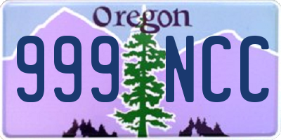 OR license plate 999NCC