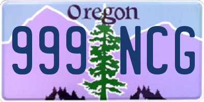 OR license plate 999NCG