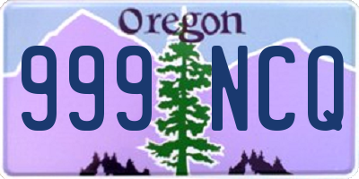 OR license plate 999NCQ