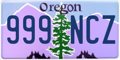 OR license plate 999NCZ