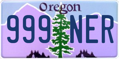 OR license plate 999NER