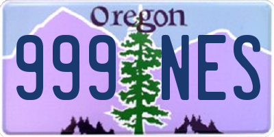 OR license plate 999NES